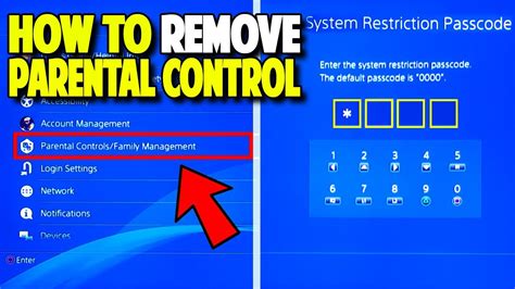 Ps How To Remove Parental Control New Easy Youtube