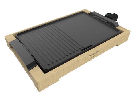 Tasty Grill 2000 Bamboo Black Plancha gril électrique de 2000 W Cecotec