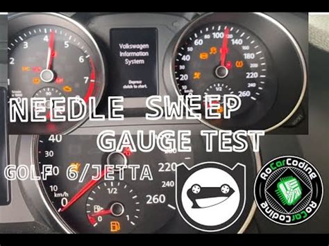 ACTIVATE NEEDLE SWEEP GAUGE TEST GOLF 6 JETTA OBDELEVEN