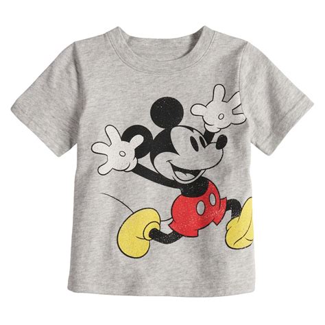 Disneys Mickey Mouse Baby Boy Heathered Graphic Tee By Jumping Beans