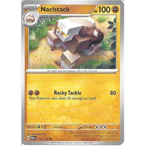 Pokemon Trading Card Game Naclstack Common Card Sv