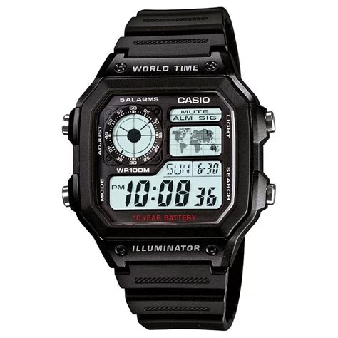 Relogio Casio Masculino Digital Ae1200wh 1avdf Casas Bahia