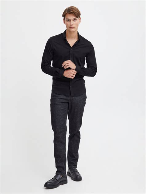 Casual Friday Koszula Czarny Slim Fit Modivo Pl