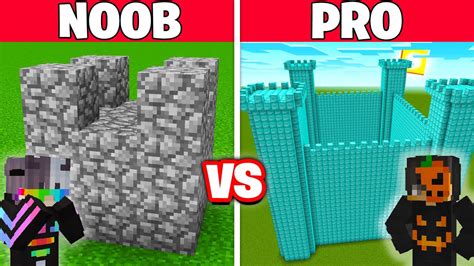 NOOB vs PRO EN GÜVENLİKLİ KALE YAPI KAPIŞMASI Minecraft YouTube