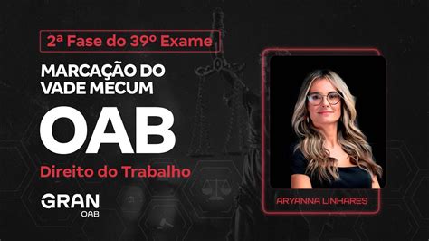 Fase Do Exame Da Oab Marca O Do Vade Mecum Direito Do