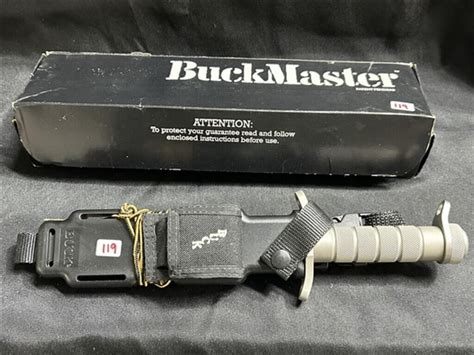 Buck Buckmaster 184 Survival Knife Live And Online Auctions On