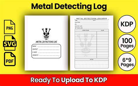 Metal Detecting Log Book Graphic By Kdppodsolutions Creative Fabrica