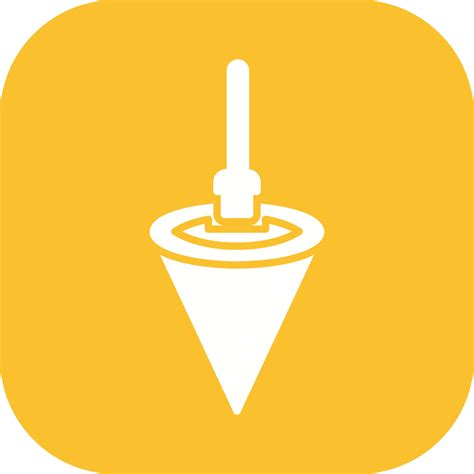 Plumb Bob Vector Icon 19885624 Vector Art At Vecteezy