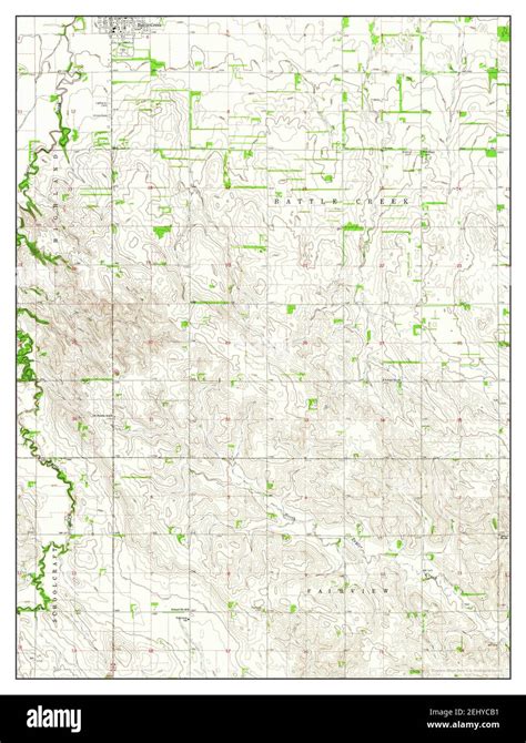 Battle Creek Nebraska Map 1963 124000 United States Of America By