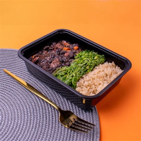 FEIJOADA ARROZ INTEGRAL COUVE REFOGADA 400G BellaFitFood