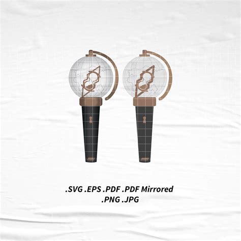 Ateez Lightstick Fanart Drawing Svg Png Eps Pdf Vector Cutting Etsy