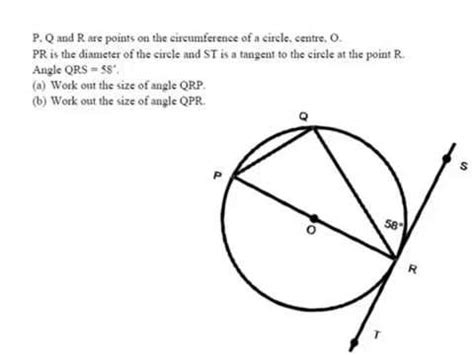 Circle Theorems Practice Questions