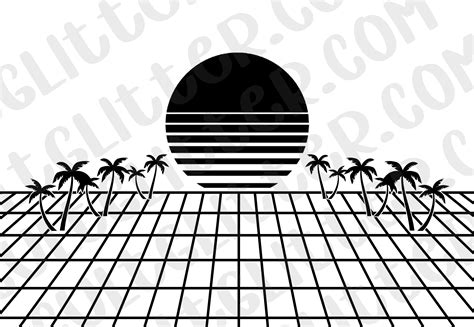 Synthwave Tumbler Template The Cult Glitter Co
