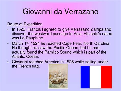 Giovanni Da Verrazzano Route