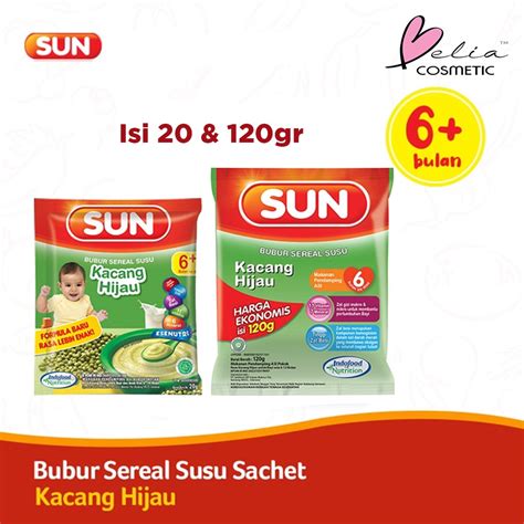 Jual BELIA SUN Bubur Sereal Susu Marie Biscuit SACHET 20g 80g 120g