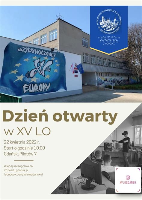 Dzień otwarty w XV LO XV Liceum Ogólnokształcące im Zjednoczonej Europy