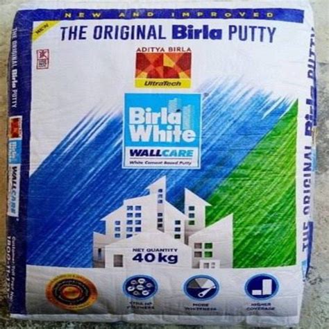 Birla White Wall Care Putty 40 Kg At Rs 700 Bag Wall Plaster And