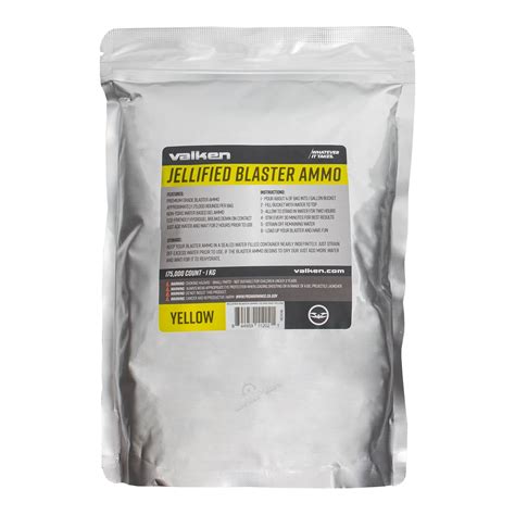 Valken Gel Blaster Ammo 175 000 Rds Gellets Yellow Gel Blaster