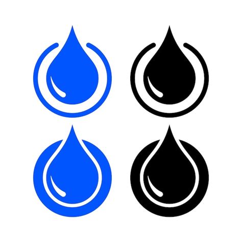 Premium Vector Water Droplet Circle Set