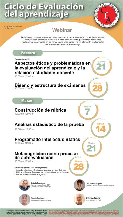 Ciclo De Evaluaci N Del Aprendizaje Centro Para La Excelencia Acad Mica