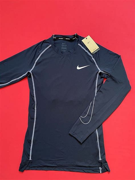 Camiseta Nike Dri Fit Pro Obisidian Manga Longa Masculina GNB Store