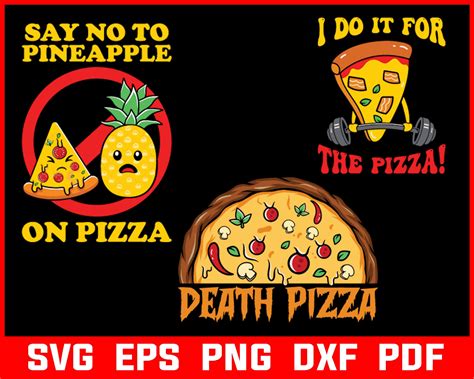 Pizza Svg Bundle Pizza Png Clipart Pizzas Svg Italian Pizza Etsy