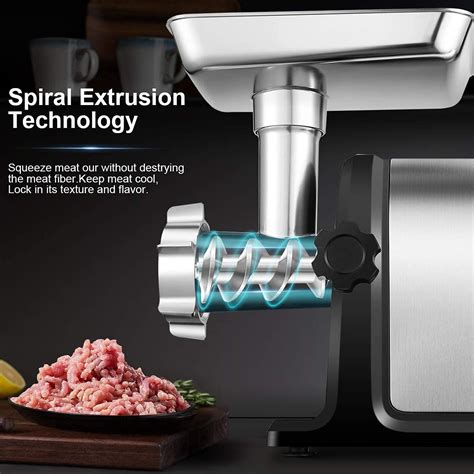 Aaobosi Electric Meat Grinder W Max Heavy Duty Stainless Steel Meat