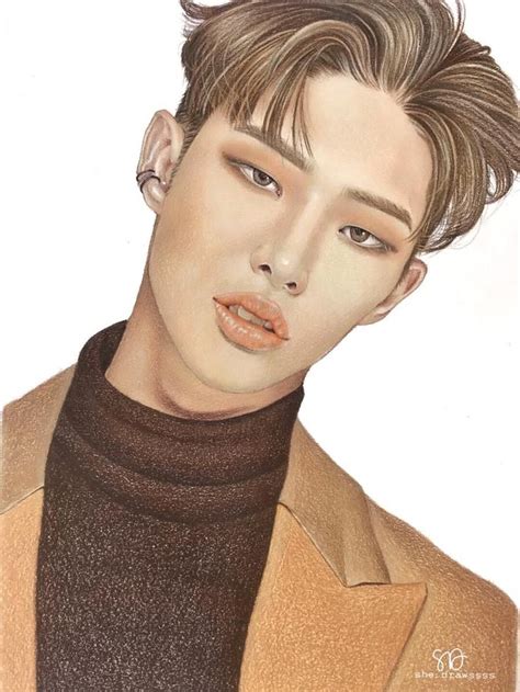 Mingi Ateez Fanart Fan Art Kpop Drawings Kpop Fanart