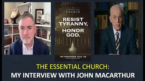 The Essential Church An Interview With John Macarthur Youtube