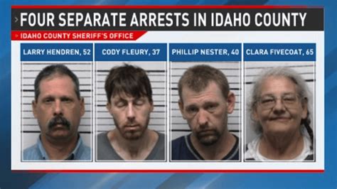 Idaho County Arrests Four Including Charges Of Sexual Battery And