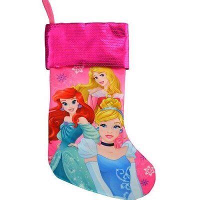 Disney Christmas Decoration Stocking 18" Princess Stockings Sequins on ...