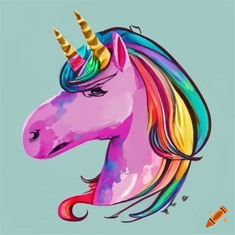 Watercolor Unicorn For T Shirt Design On Craiyon