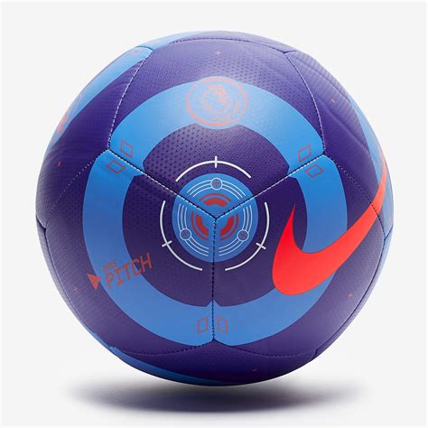 Nike Premier League Pitch Football Blue Laser Crimson Footballs