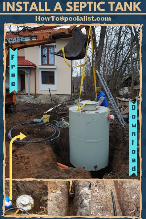 How To Install A Septic Tank With Drain Line Howtospecialist How To Build Step By Step Diy