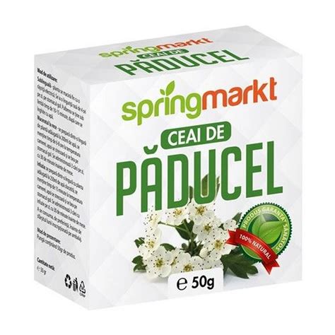 Ceai Paducel Frunze Si Flori 50g Springmarkt Pret 9 90 Lei Biosano Ro