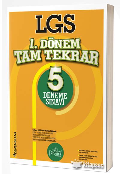 8 Sınıf LGS 1 Dönem Tam Tekrar 5 Deneme Sınavı DenemeBank 9786057743961