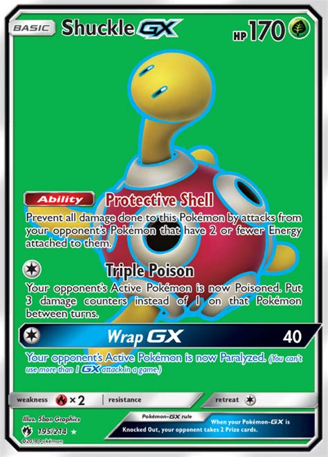 Shuckle GX Lost Thunder Ultra Rare Pokemon TCG DigitalTQ