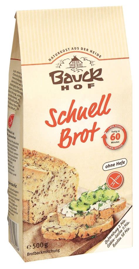 Bauckhof Schnellbrot Backmischung Glutenfrei G Bio Amazon De