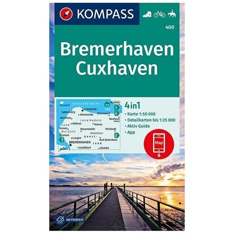 Bremerhaven Cuxhaven Kompass Hiking Map