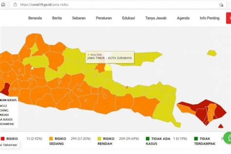 Pertama Kali Surabaya Masuk Zona Kuning Selama Pandemi Covid 19 JPNN