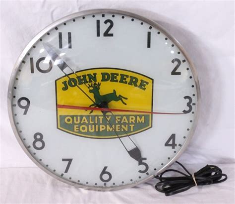 John Deere Light Up Clock