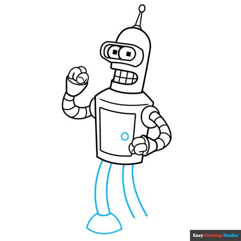 How To Draw Bender From Futurama Really Easy Drawing Tutorial