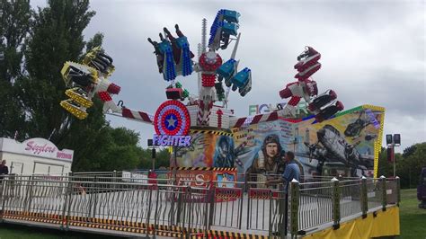 Manchester Heaton Park Funfair Fighter Off Ride 2019 Youtube