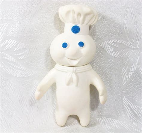 1971 Vintage Pillsbury Doughboy Doll Toy Figure White Blue