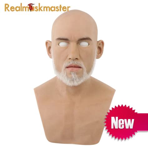 Realmaskmaster Realistic Artificial Silicone Halloween Adult Man Mask