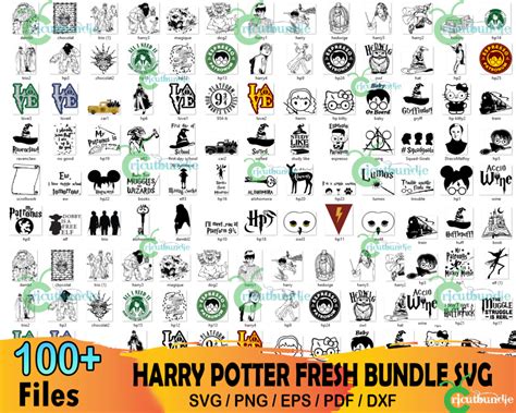 1500 Harry Potter Bundle Svg Harry Potter Svg Hogwarts Svg Free