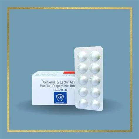 Allopathic CALANO LB Cefixime With Lactic Acid Bacillus Tablets In Pan