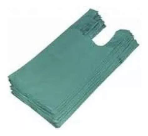 Sacola Reciclada Verde 60 Cm X 80 Cm Pacote 5kg 150 Und