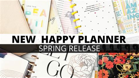 HAPPY PLANNER SPRING RELEASE PLANNERS STICKER BOOK FLIP THROUGHS