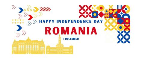 Romania national day for independence day anniversary, with maps of ...